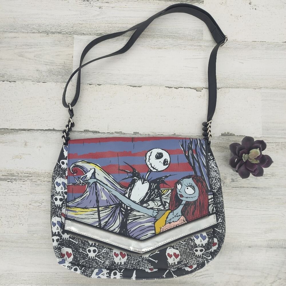 Loungefly Nightmare Before Christmas Disney Faux Leather Crossbody Purse